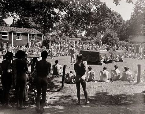 russian nudist families|Family beauty contest at a nudist camp , 1965